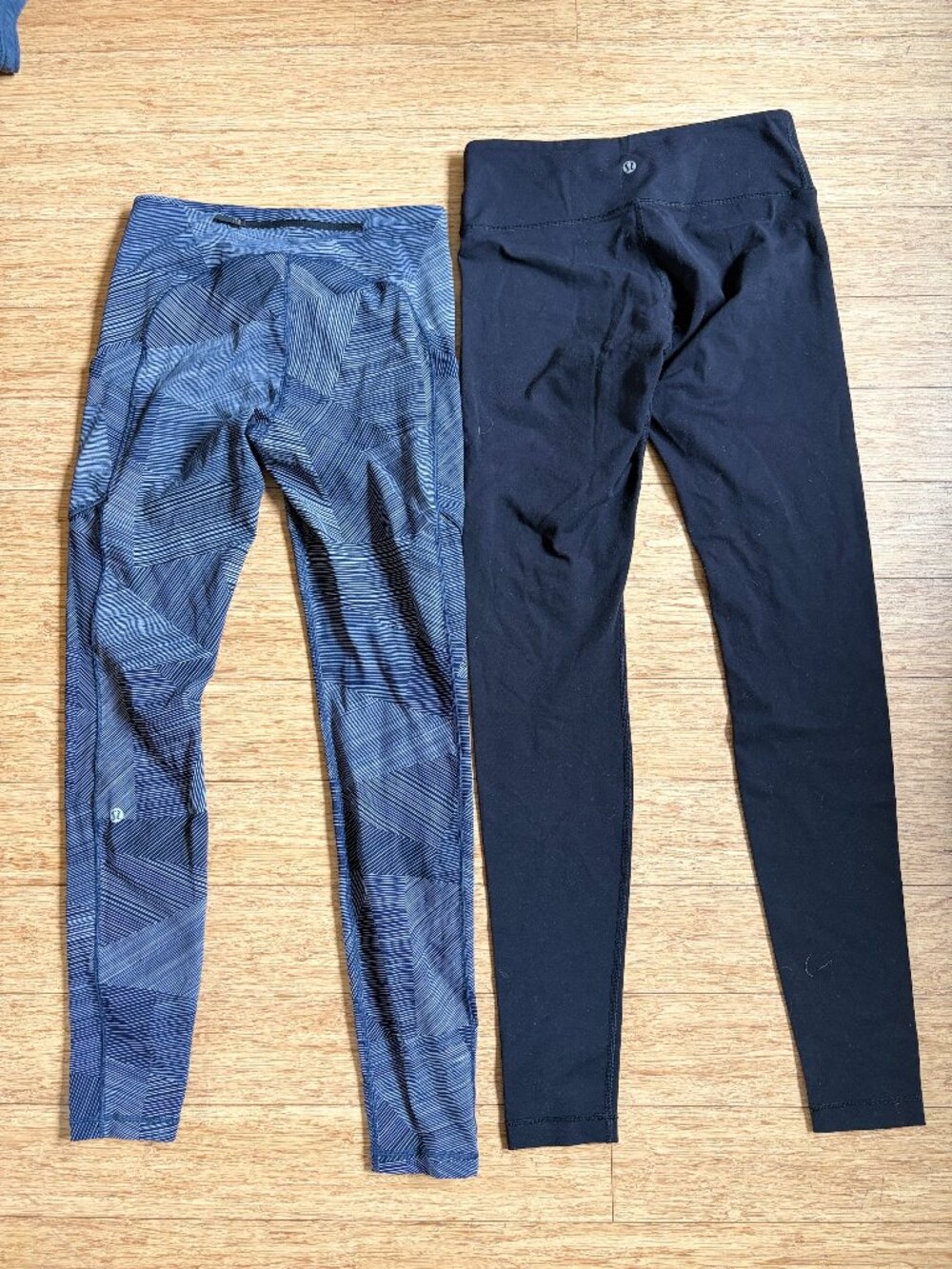 2 Lululemon Legging Size 6 Blue Speed Up Tight 28 Luxtreme + high waist black